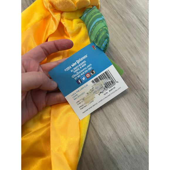 NWT Wee Believers Wee Blessings Luca Lion Cub Lovey Blanket Psalm139 - Picture 4 of 5